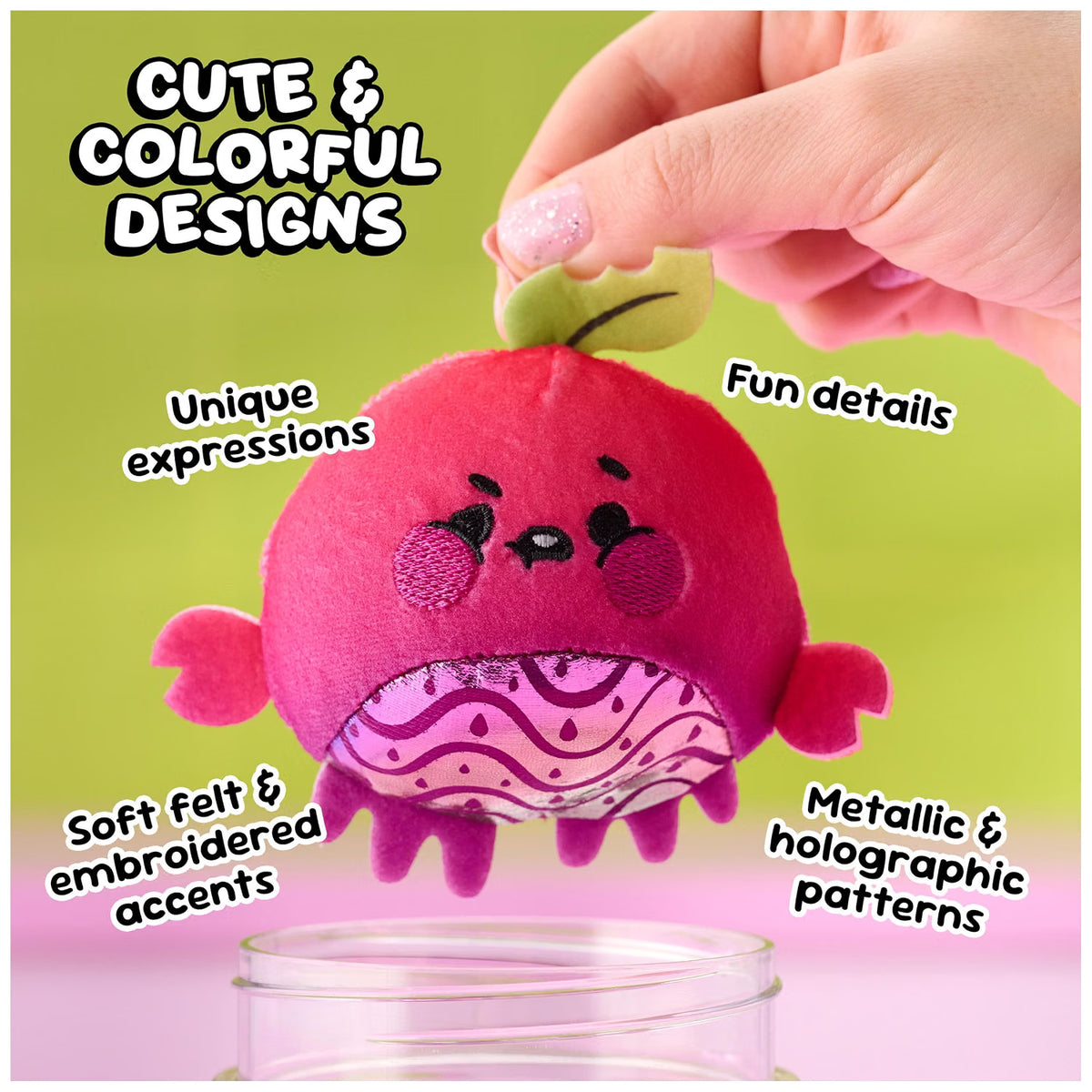 Magic Jellykins Water-Reveal Surprise Plush Jar – Squishy Sensory Collectible, Series 1 (1 of 20 Styles)