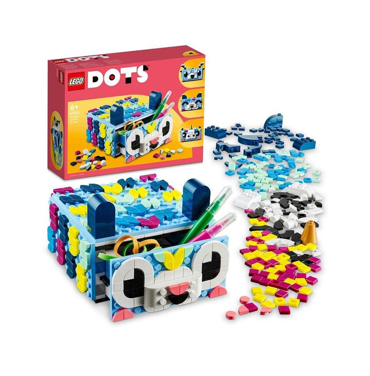 LEGO DOTS Creative Animal Drawer 41805 DIY Craft Kit (643 Pieces)