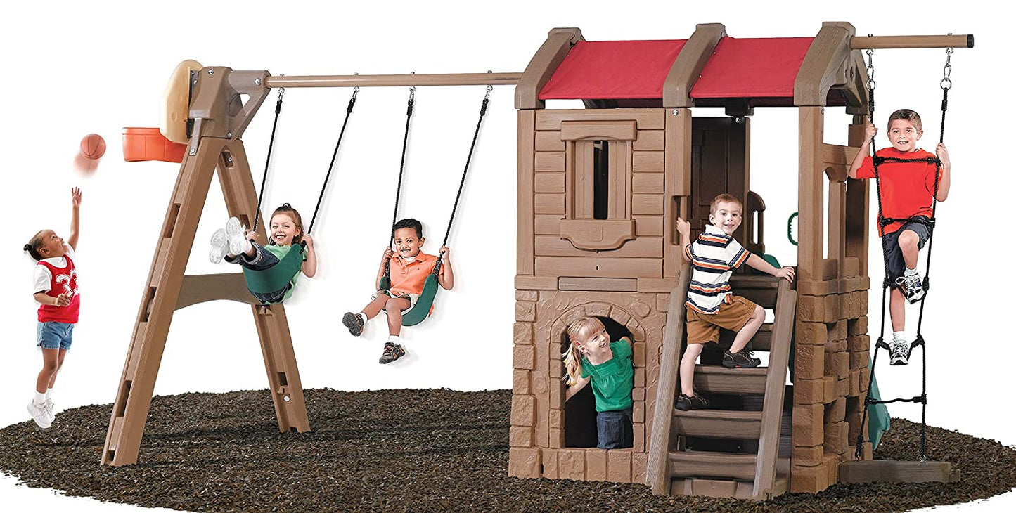 Step2 Naturally Playful Adventure Lodge Play Center with Glider