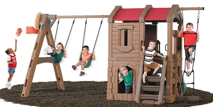 Step2 Naturally Playful Adventure Lodge Play Center with Glider