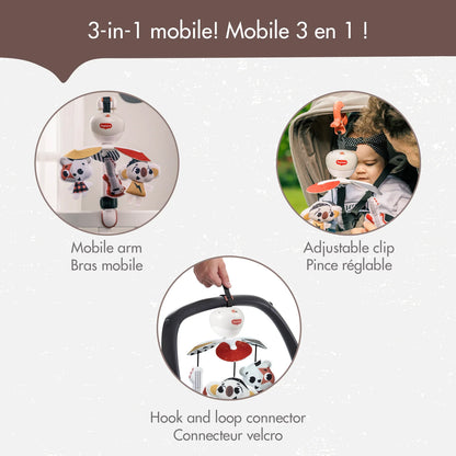Tiny Love Tiny Rockers 3-in-1 Take-Along Cot Mobile for Newborn Baby, Stroller, Crib & Playard