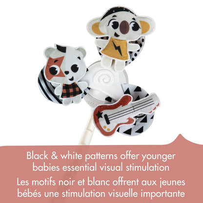 Tiny Love Tiny Rockers 3-in-1 Take-Along Cot Mobile for Newborn Baby, Stroller, Crib & Playard