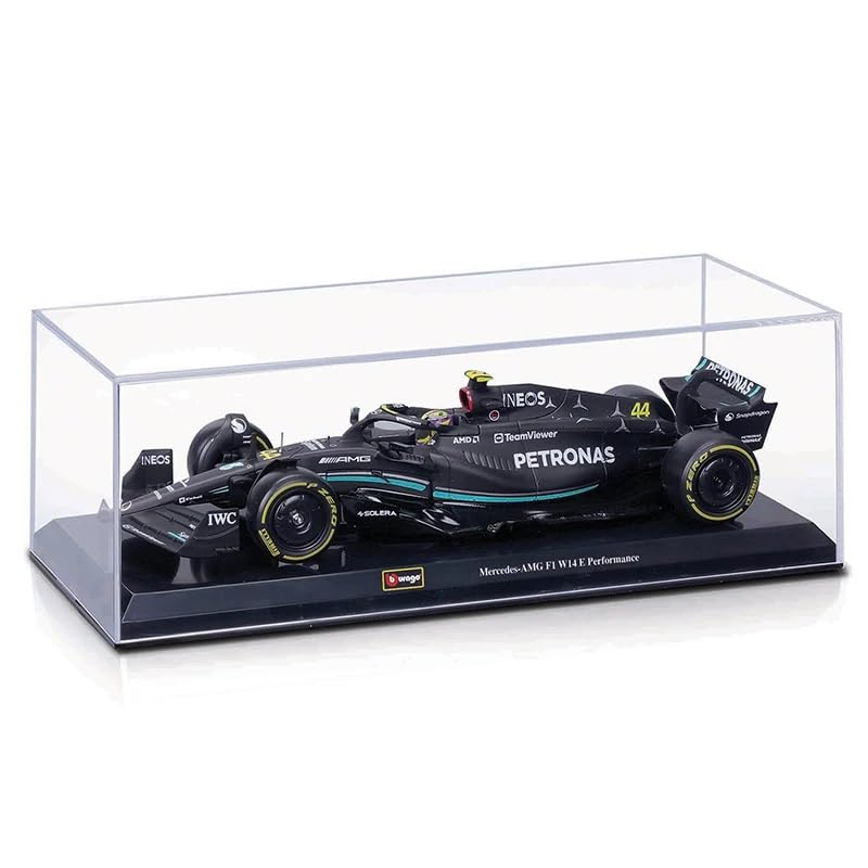 Bburago Metal 1:24 F1 Race Mercedes W14 (2023) W/Driver - Hamilton #44 Black