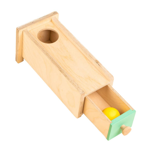 Curious Cub Montessori Object Permanence Box With Drawer | Educational Toys For Early Development For Toddlers | Fine Motor Skills & Sensory Toys For Kids (6 Months - 2 Years), Multicolor