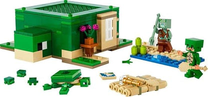 LEGO Minecraft The Turtle Beach House Animal-Care Toy 21254