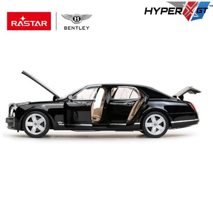HYPERXGT 1:18 Scale Bentley Mulsanne Champagne Die-Cast Collectible Model Car