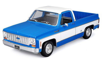 Maisto-1/18 Chevrolet C10 Cheyenne Super 1974 (Blue)