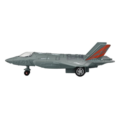 Toys Uncle Diecast Aeroplane Scale Model, (1:400 Fighter Aeroplane with Light and Sound (Type 2))