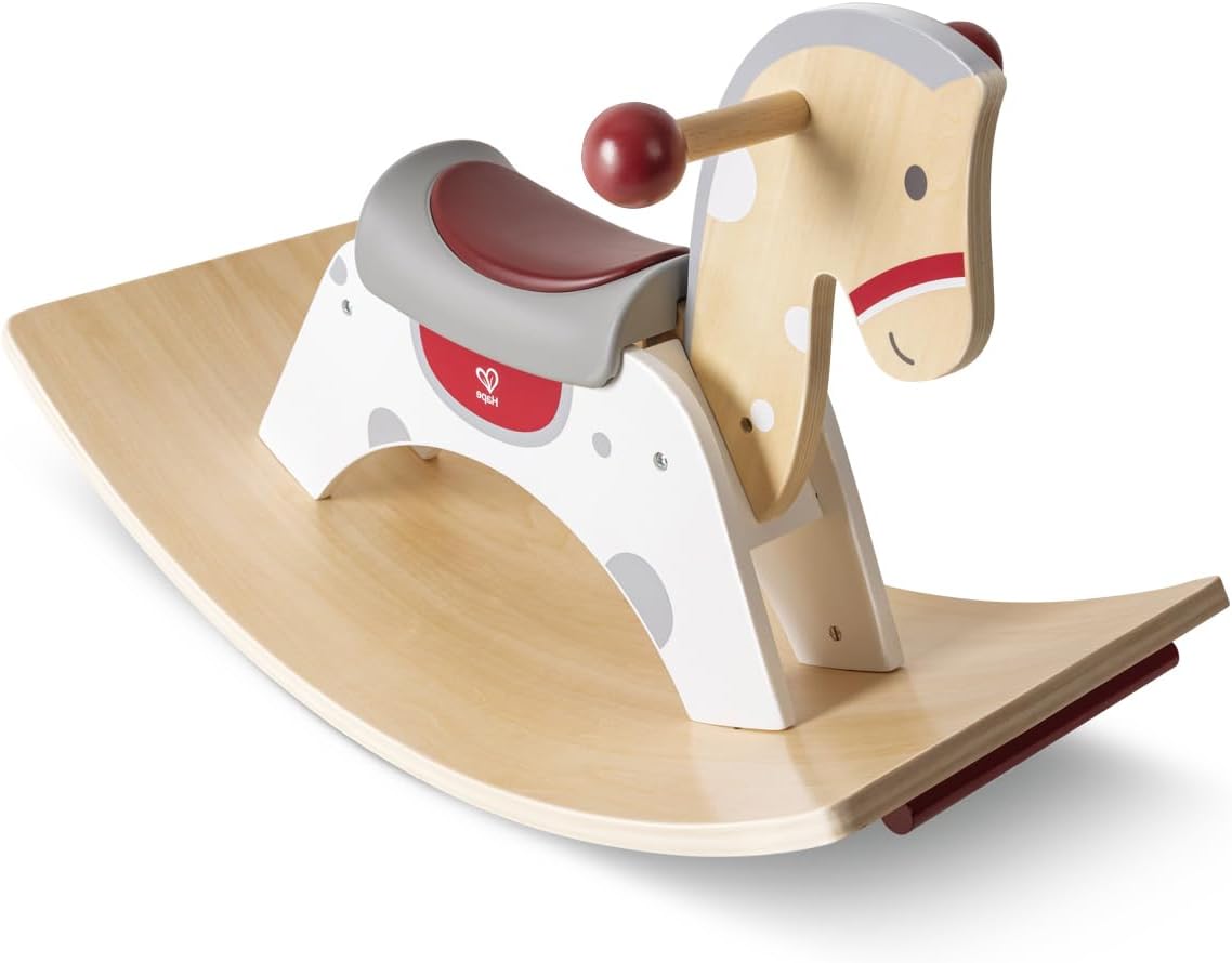 Hape 2 in 1 Rocking Horse, Rocking Horse and Balance Board, Ages 12 Months and Up