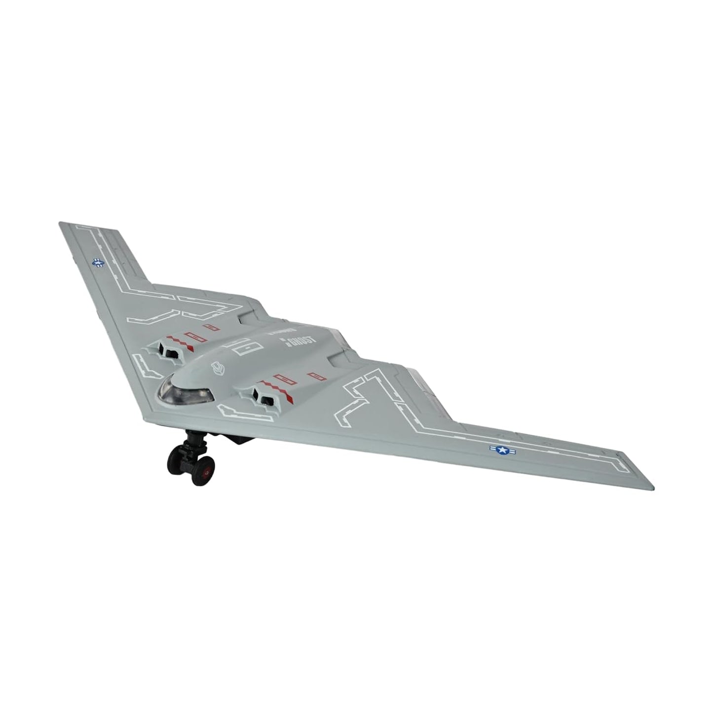 Toys Uncle Diecast Aeroplane Scale Model, (1:400 Fighter Aeroplane with Light and Sound (Type 15))