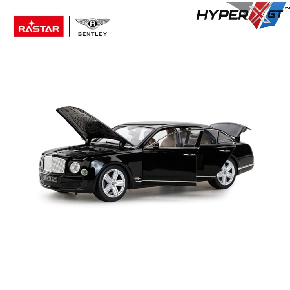 HYPERXGT 1:18 Scale Bentley Mulsanne Champagne Die-Cast Collectible Model Car