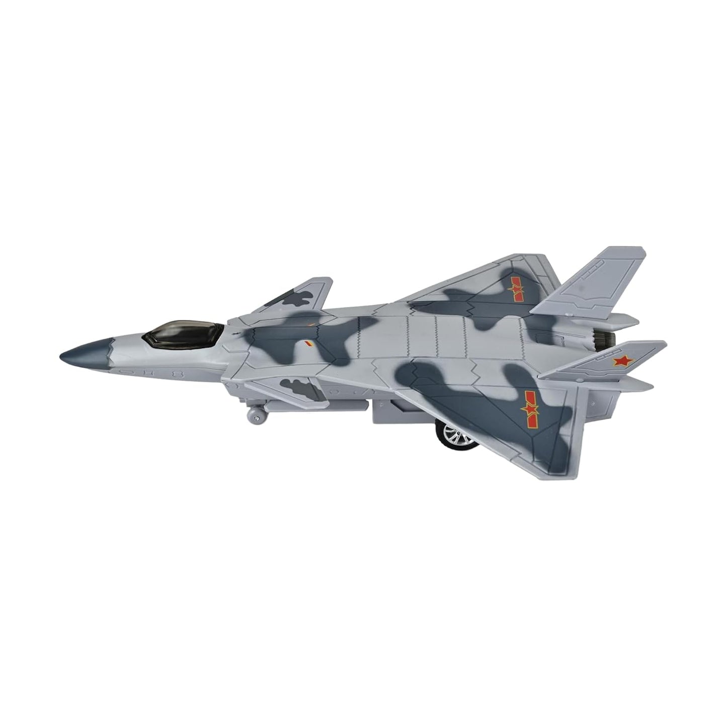 Toys Uncle Diecast Aeroplane Scale Model, (1:400 Fighter Aeroplane with Light and Sound (Type 10))