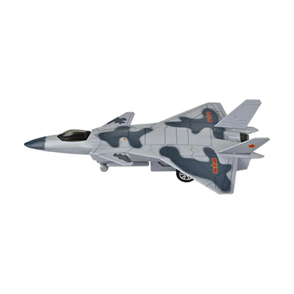 Toys Uncle Diecast Aeroplane Scale Model, (1:400 Fighter Aeroplane with Light and Sound (Type 10))