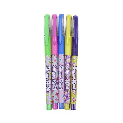 SUGAR RUSH 5 NEON GEL PENS (PACK OF 12)