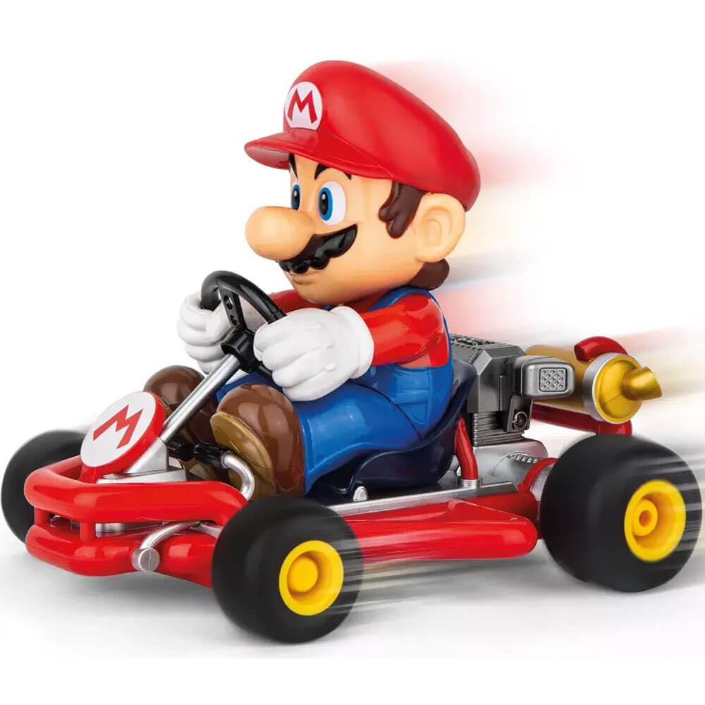 Carrera 200989 RC Official Licensed Kart Pipe Kart Mario 1:18 Scale 2.4 Ghz Remote Radio Control Car with Rechargeable LiFePO4 Battery - Kids Toys Boys/Girls