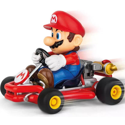 Carrera 200989 RC Official Licensed Kart Pipe Kart Mario 1:18 Scale 2.4 Ghz Remote Radio Control Car with Rechargeable LiFePO4 Battery - Kids Toys Boys/Girls