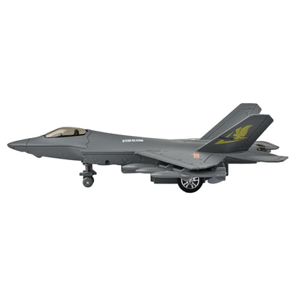 Toys Uncle Diecast Aeroplane Scale Model, (1:400 Fighter Aeroplane with Light and Sound (Type 19))