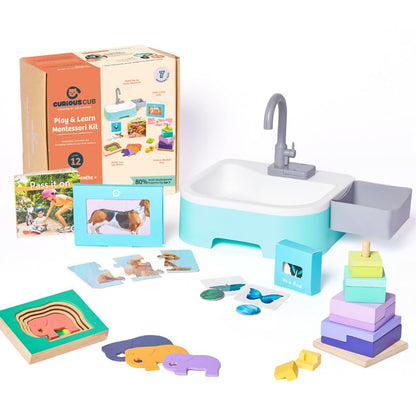 Curious Cub Montessori Learning Wooden Baby Toys | Box 12: 2.3 Yrs+| Montessori Toys for 2+ Year Old | Wooden Puzzles & Baby Toys for 2 Years|Develops Logical Thinking & Visual Skills|Christmas Gift
