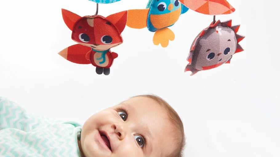 Tiny Love Meadow Days 3-in-1 Take-Along Cot Mobile for Newborn Baby, Stroller, Crib & Playard