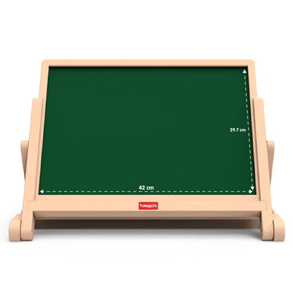 Giggles Draw N Write Desktop Slate, 4in1 Double Sided Chalk Board for Kids (PACK OF 4)