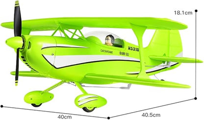 RC Plane 4CH A310 Biplane RC Airplane for Adults Beginners 3D/6G 1504 Brushless Motor Remote Control Plane EPP Foam 2.4G Fixed-Wing Model Plane with 2 Batteries