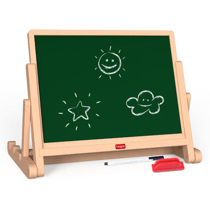 Giggles Draw N Write Desktop Slate, 4in1 Double Sided Chalk Board for Kids (PACK OF 4)