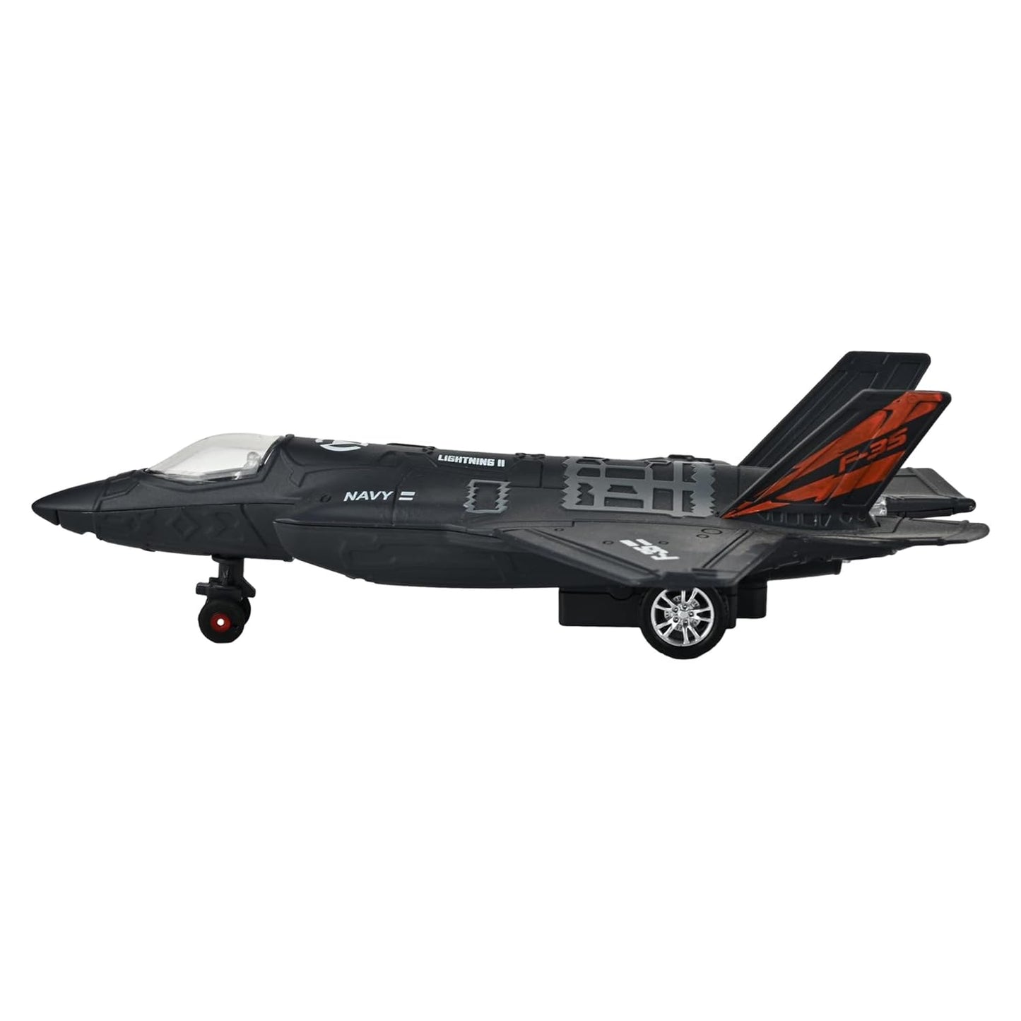 Toys Uncle Diecast Aeroplane Scale Model, (1:400 Fighter Aeroplane with Light and Sound (Type 6))
