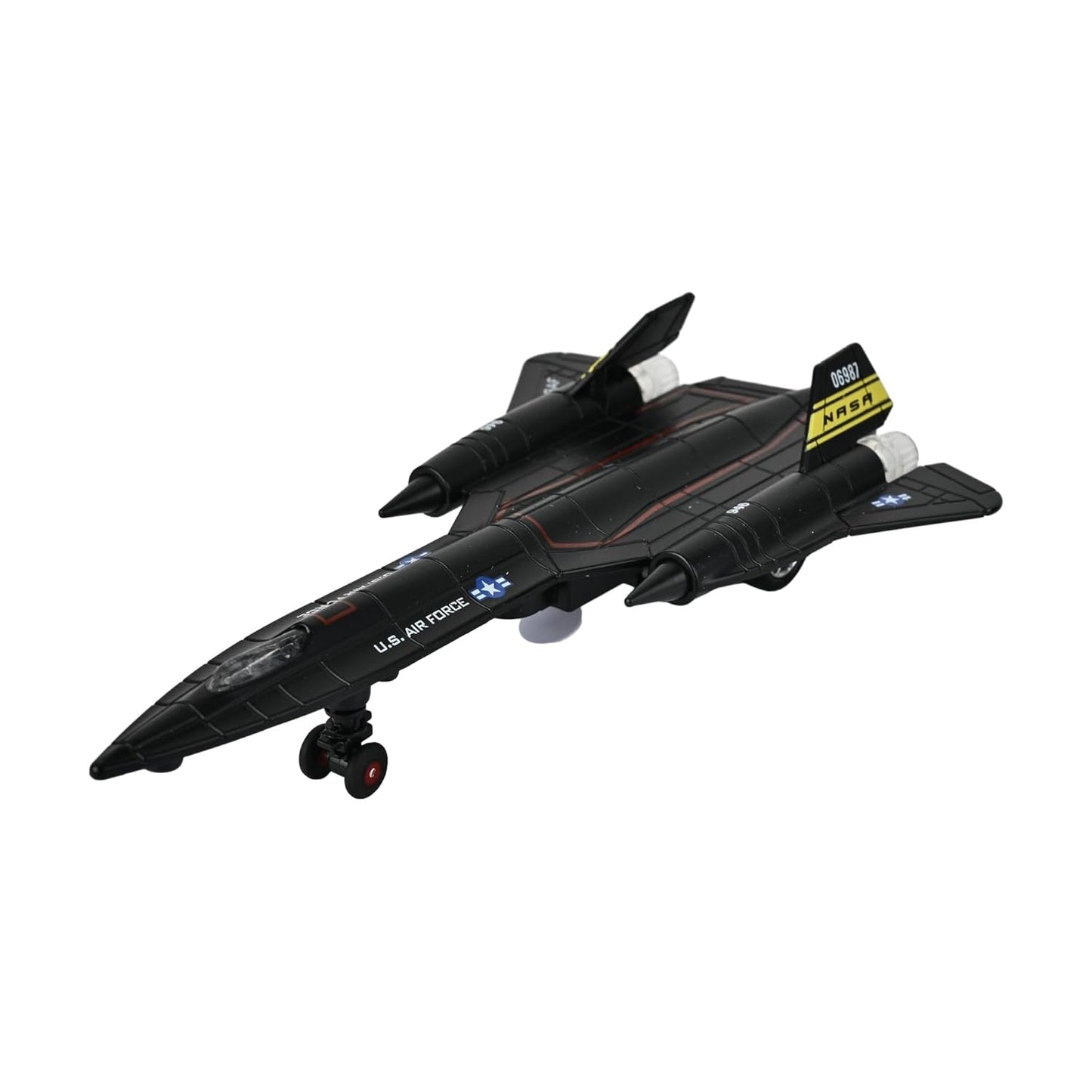 Toys Uncle Diecast Aeroplane Scale Model, (1:400 Fighter Aeroplane with Light and Sound (Type 18))