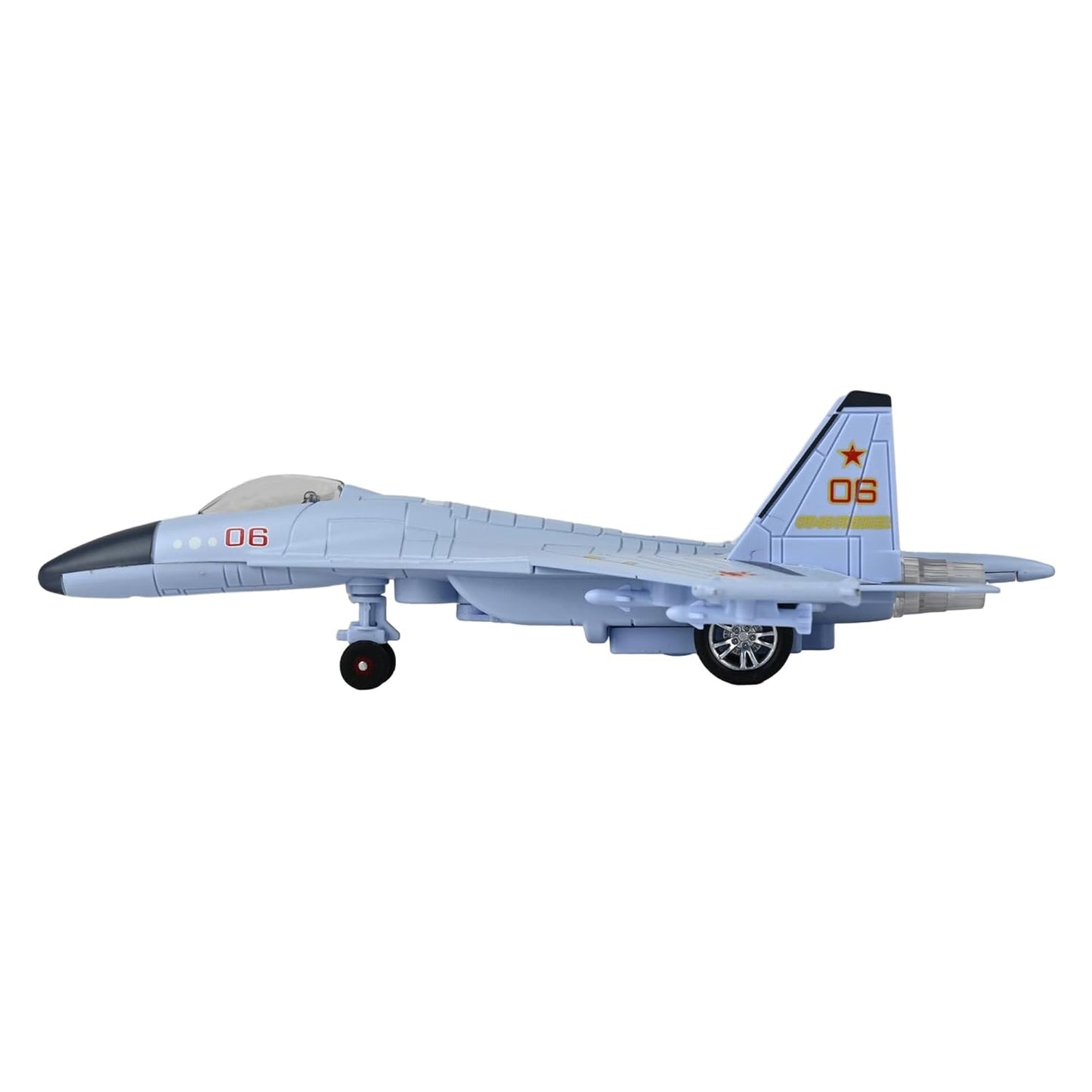Toys Uncle Diecast Aeroplane Scale Model, (1:400 Fighter Aeroplane with Light and Sound (Type 1))