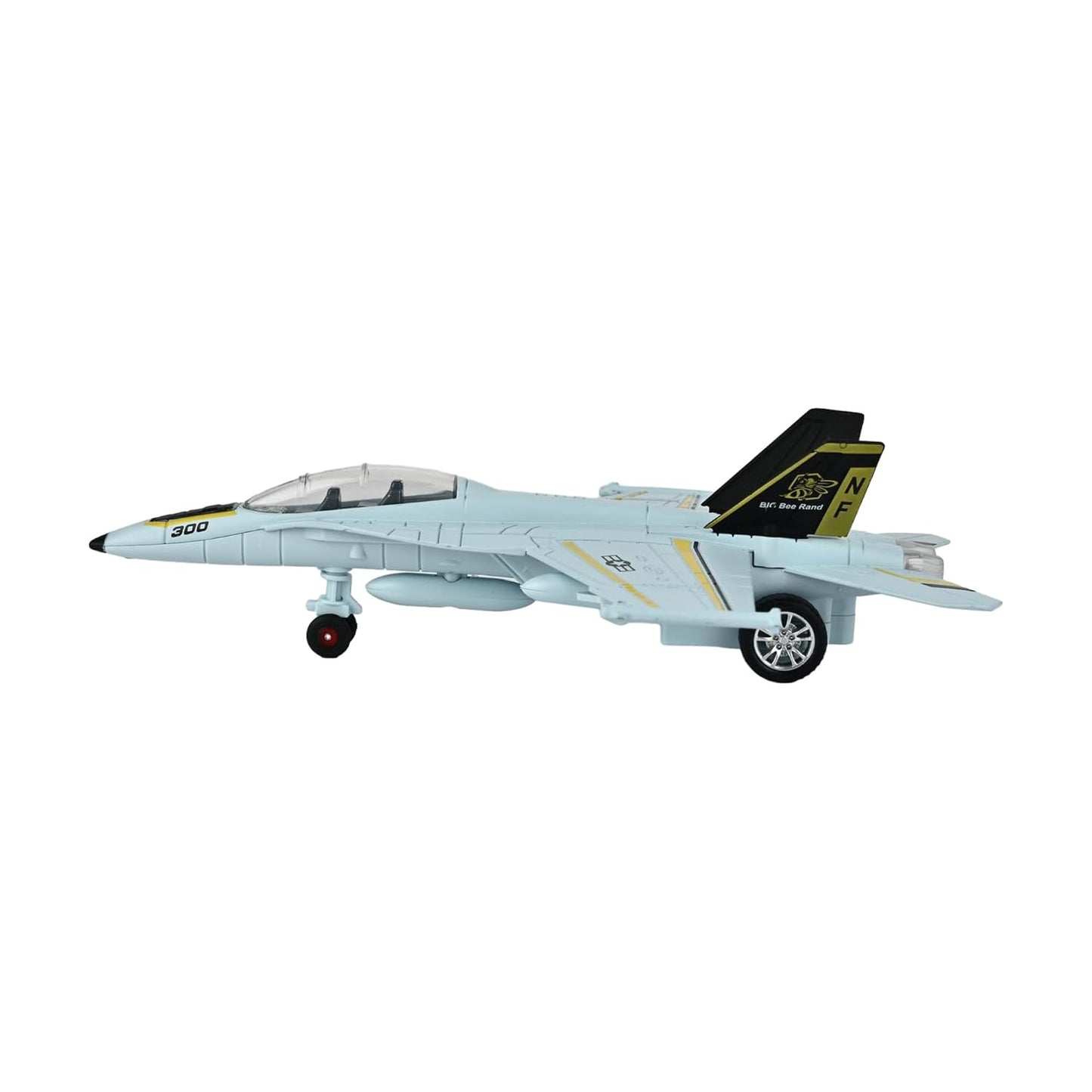 Toys Uncle Diecast Aeroplane Scale Model, (1:400 Fighter Aeroplane with Light and Sound (Type 4))