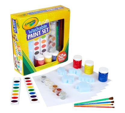 Washable Paint Set, Over 50 Pieces
