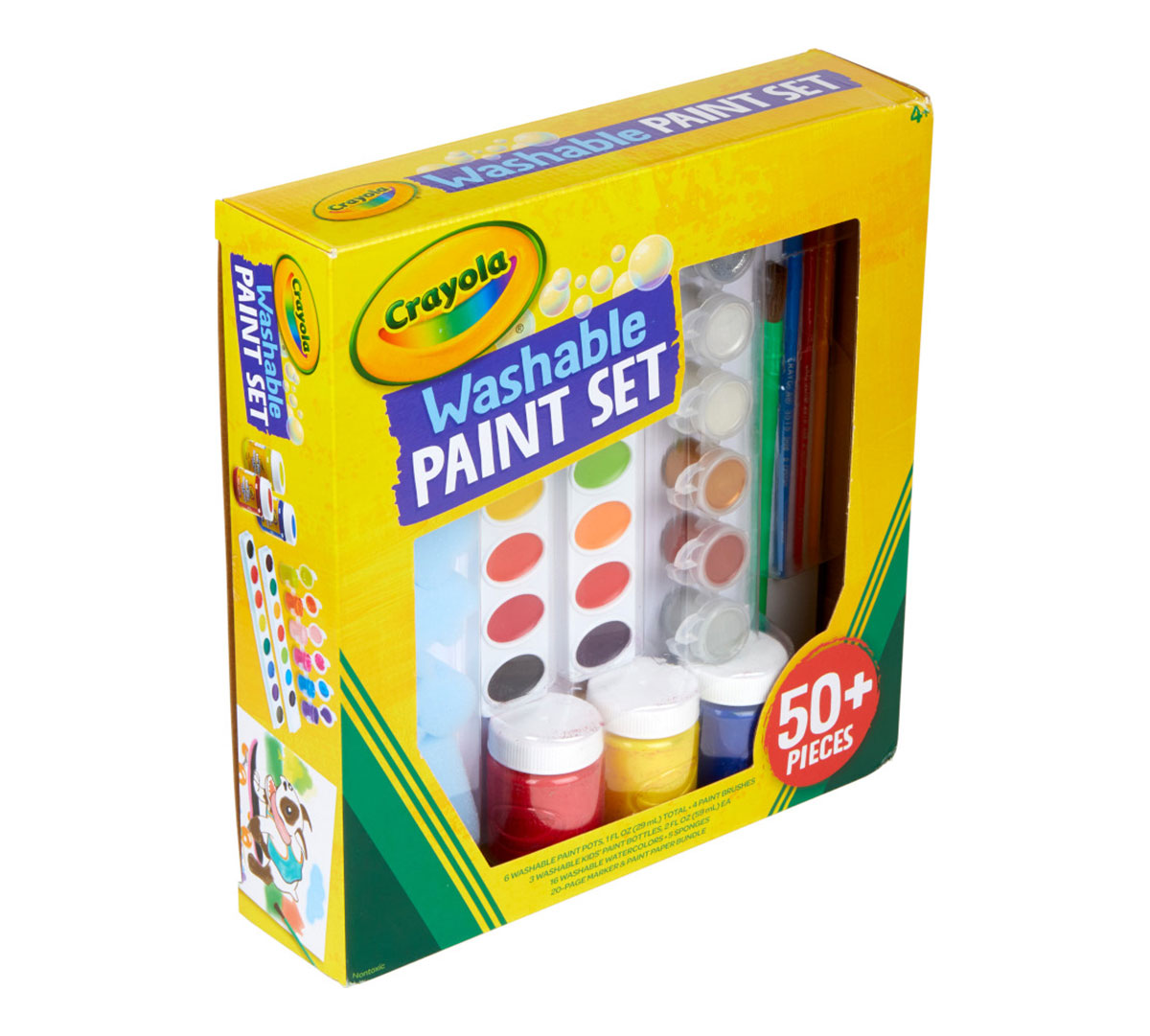 Washable Paint Set, Over 50 Pieces