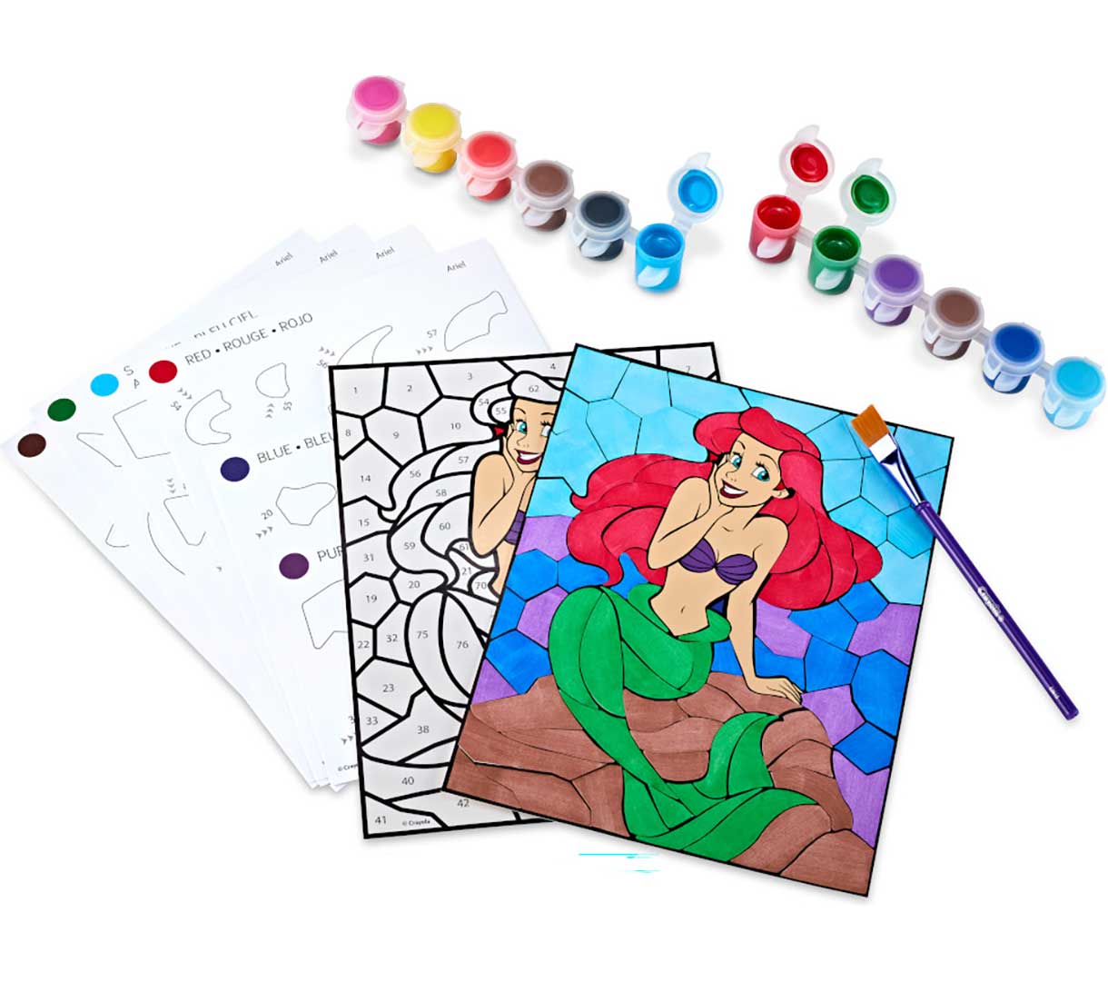 Paint & Peel Mosaic Stickers, Disney Princess