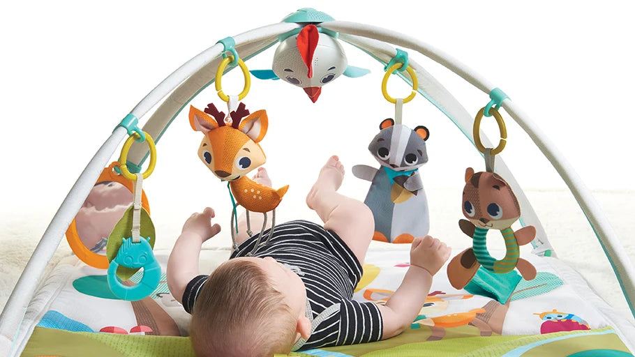 Tiny Love Into the Forest Gymini Deluxe Baby Play Gym with Toys & Mirror