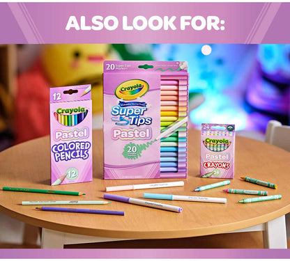 Washable Super Tips, Pastel Markers, 20 Count