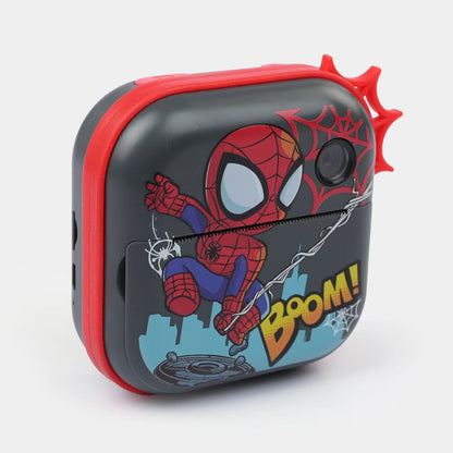 Kids Instant Print Camera Toy – Mini Photo Printer with Coloring Pens, Print Paper & Stickers, Fun Character Design for Boys & Girls