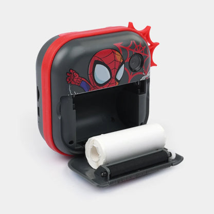 Kids Instant Print Camera Toy – Mini Photo Printer with Coloring Pens, Print Paper & Stickers, Fun Character Design for Boys & Girls