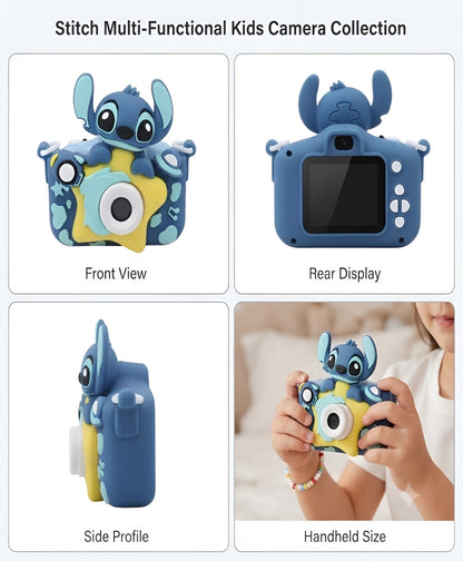 Kids Digital Camera for Children – 2 Inch HD Screen, Soft Silicone Character Case, Rechargeable Camera Toy for Boys & Girls