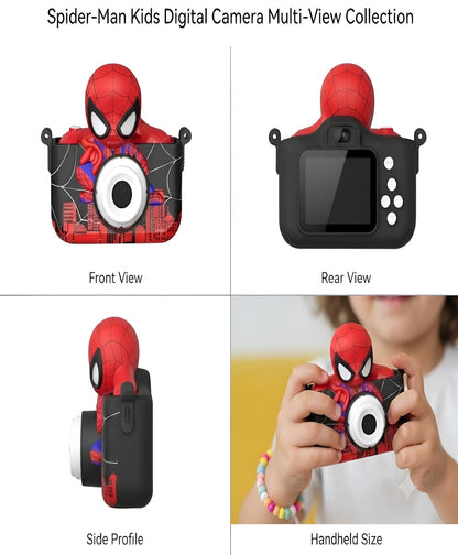 Kids Digital Camera for Children – 2 Inch HD Screen, Soft Silicone Character Case, Rechargeable Camera Toy for Boys & Girls