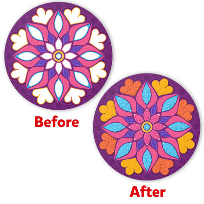 Dot it! - Mandala Art | No Mess Sticker Art(pack of 5)