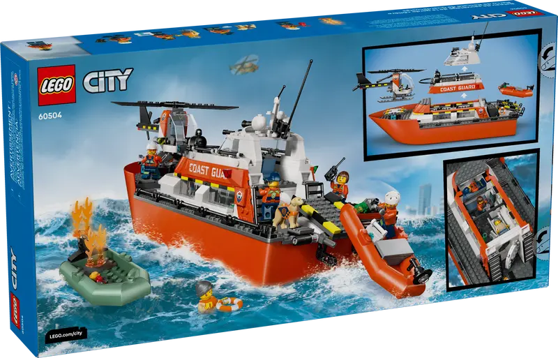 LEGO CITY Coast Guard Rescue Boat & Helicopter 60504