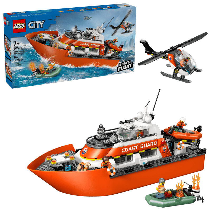 LEGO CITY Coast Guard Rescue Boat & Helicopter 60504