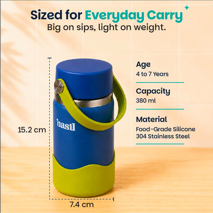 Basil HydraRush 380ml Insulated Stainless Steel Bottle – Oasis