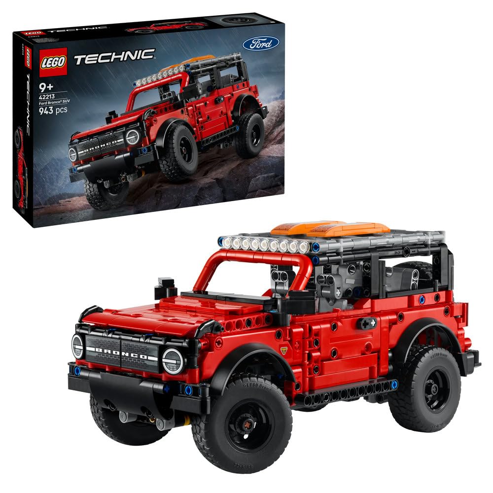LEGO Technic Ford Bronco SUV Model Car Kit, STEM Building Set 42213