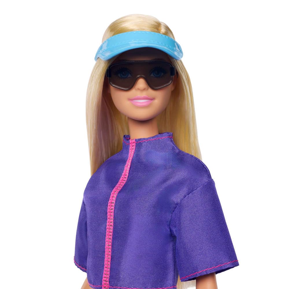 Barbie “Malibu” Outdoor Adventures Fashion Doll Wearing Adventure Outfit, with 10+ Camping-Themed Accessories Including Pet Puppy JJV59