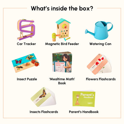 Curious Cub Montessori Learning Wooden Baby Toys| Box 8: 16+ Months | Montessori Toys for 1 Year Old |Fine Motor Skills, Hand-Eye Coordination |Early Child Development |Infant Baby Birthday Gifts