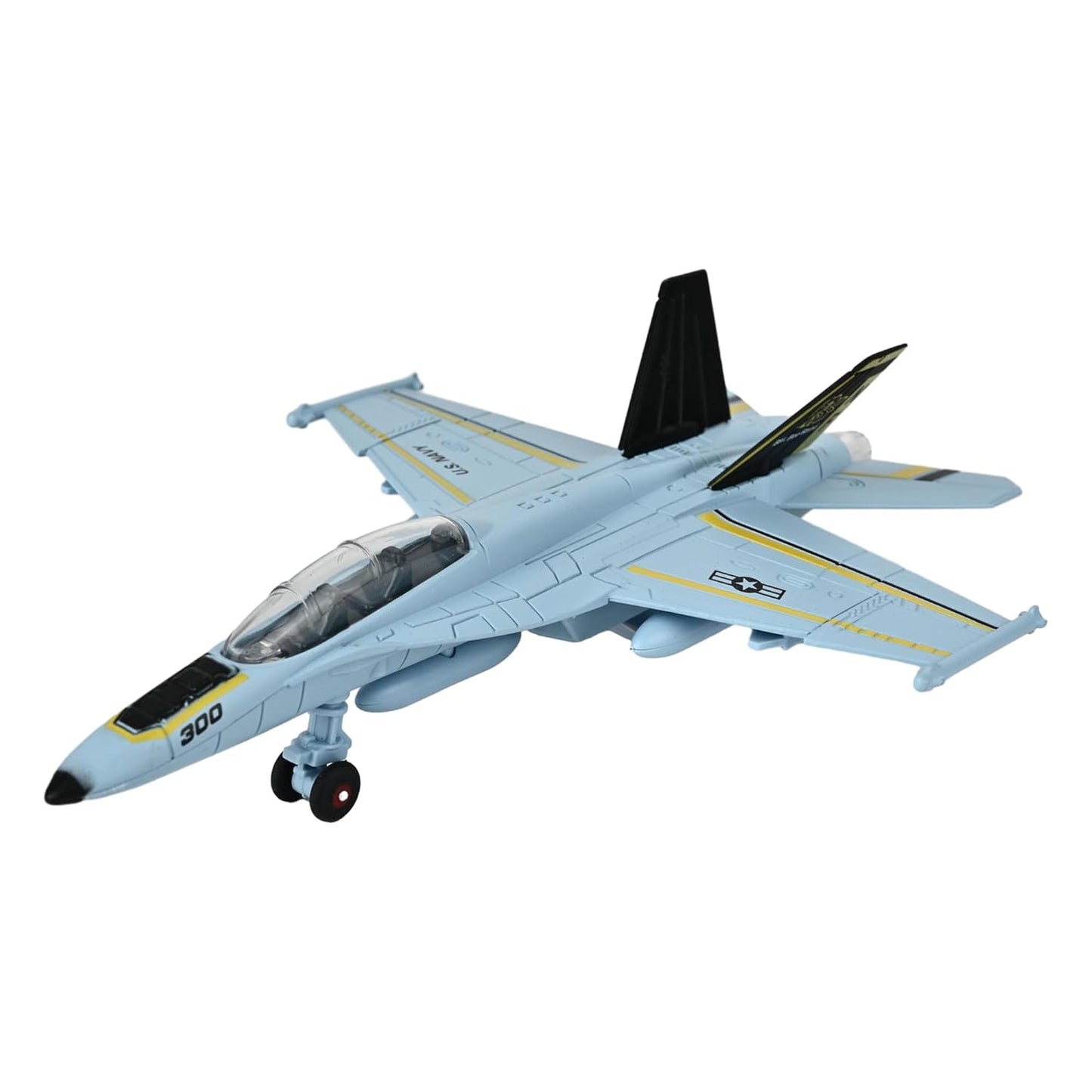 Toys Uncle Diecast Aeroplane Scale Model, (1:400 Fighter Aeroplane with Light and Sound (Type 8))