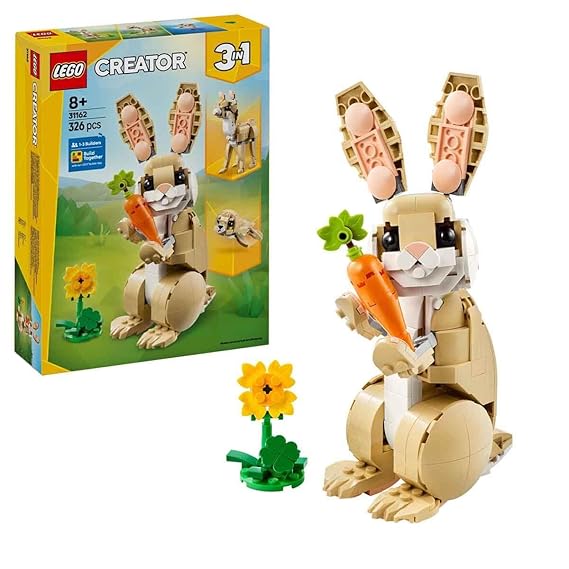 LEGO Creator 3in1 Cute Bunny Toy Animal Playset 31162