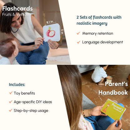 Curious Cub Montessori Toys Wooden Learning Baby Girl Boy | Box 7: 1+ Year |Educational Toy, Sensory Toys & Wooden Puzzles |Sensory Learning & Fine Motor Skills |13+ Month Baby | Gift for 1 Year Old