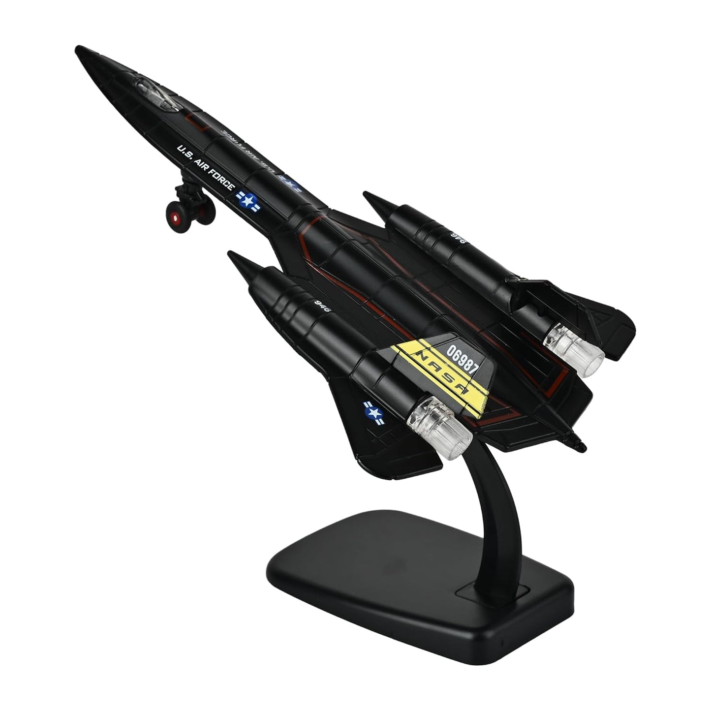 Toys Uncle Diecast Aeroplane Scale Model, (1:400 Fighter Aeroplane with Light and Sound (Type 18))